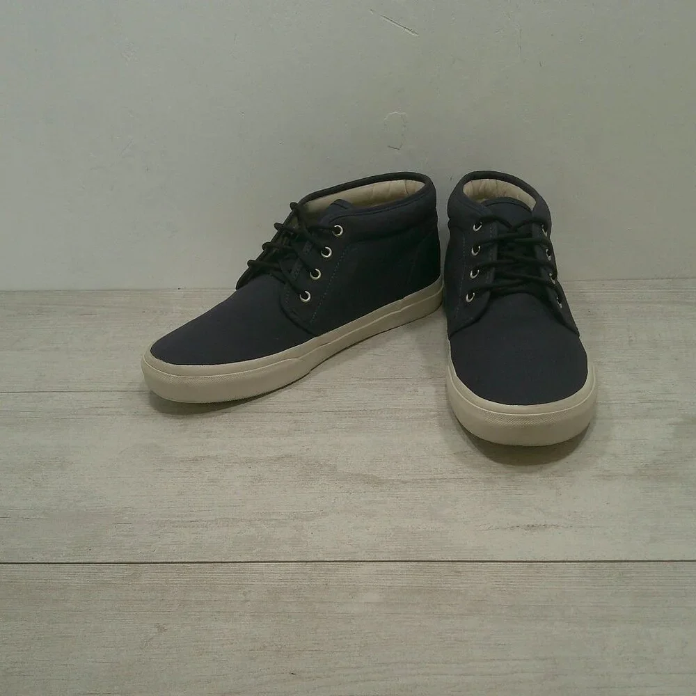 Polo Ralph Lauren Men's Keaton Chukka Sneakers True Navy Blue Canvas Size 11.5